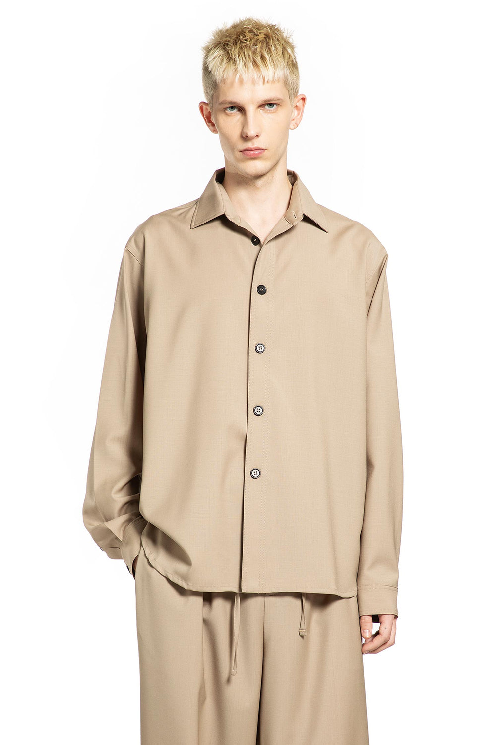 ROSE BURRITO Wool Overshirt man