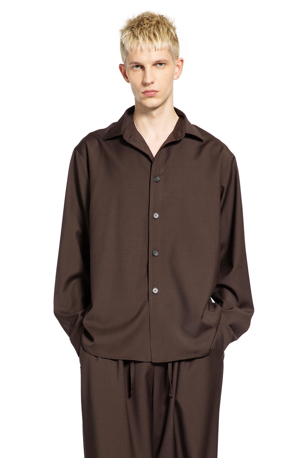 ROSE BURRITO Wool Overshirt man