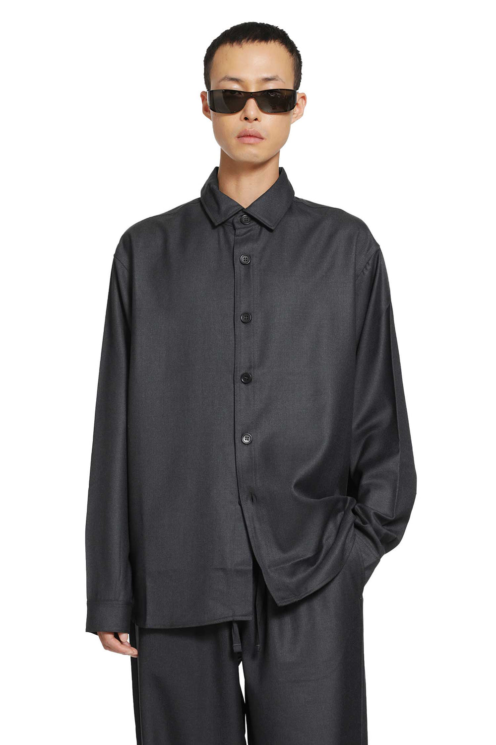 ROSE BURRITO Wool Overshirt man