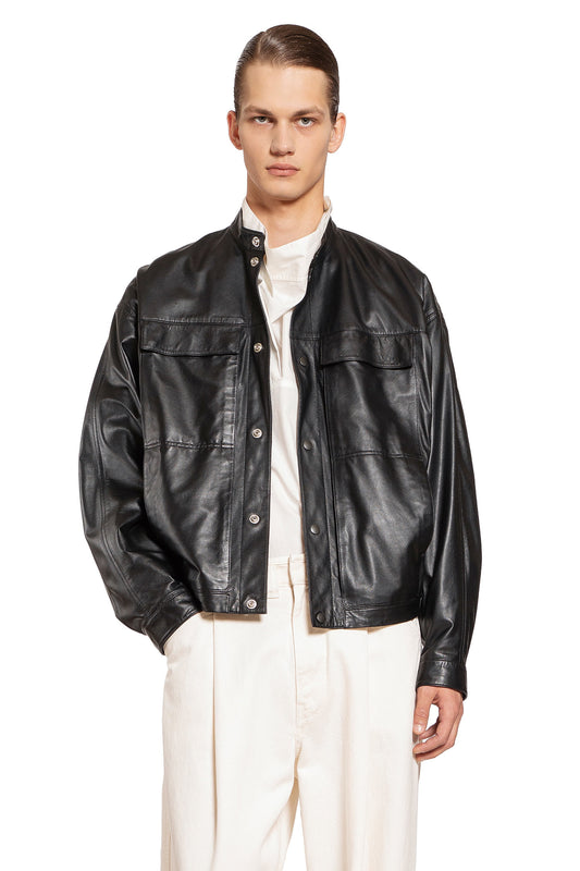 LEMAIRE MAN BLACK JACKETS