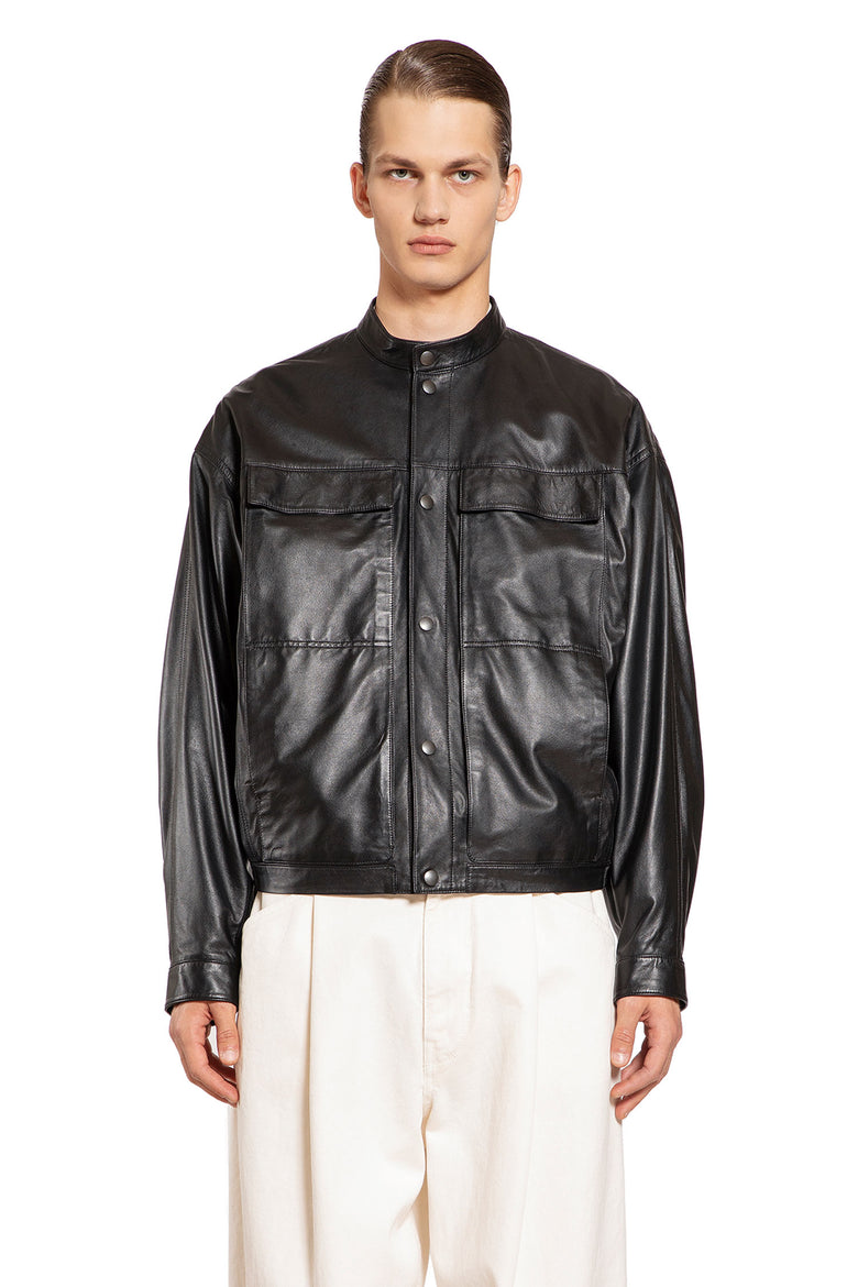 LEMAIRE MAN BLACK JACKETS