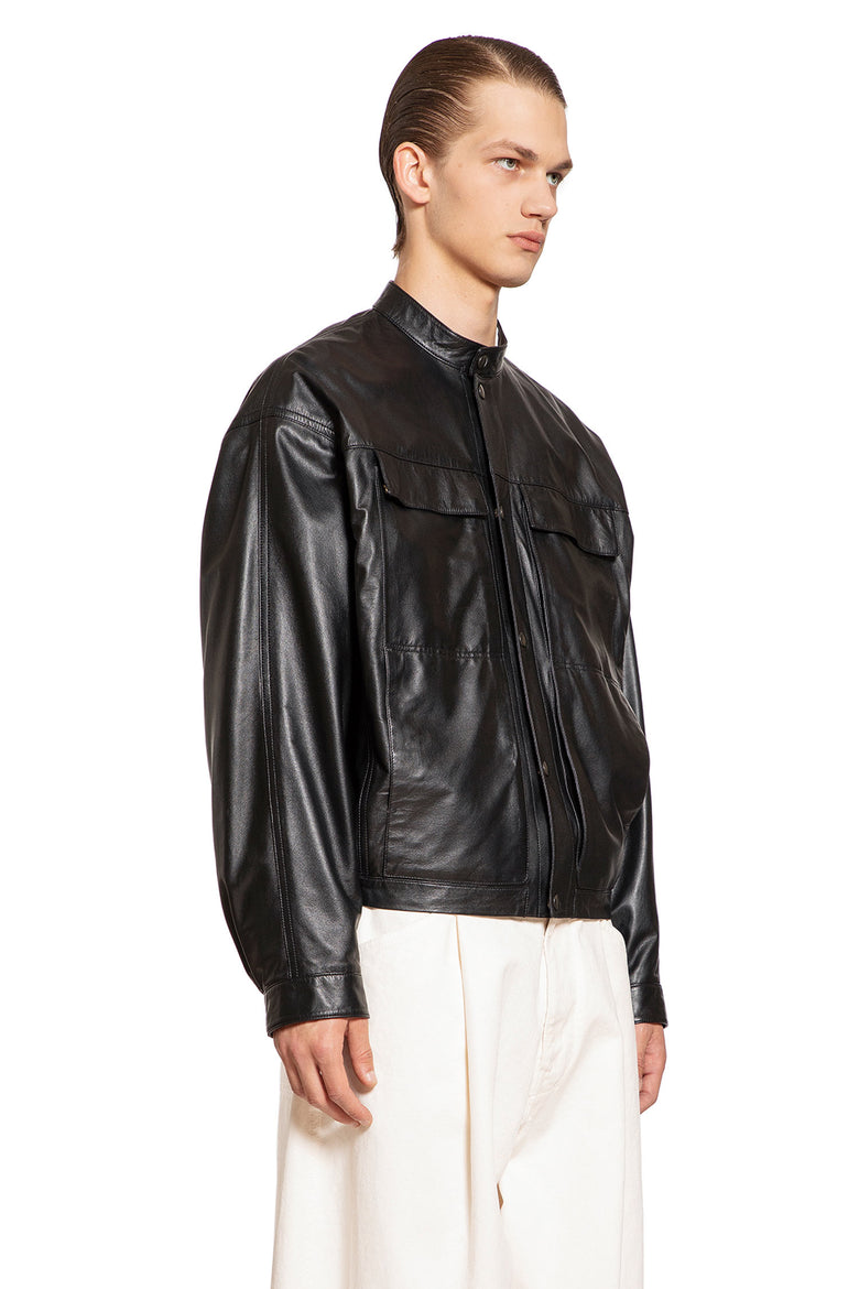 LEMAIRE MAN BLACK JACKETS