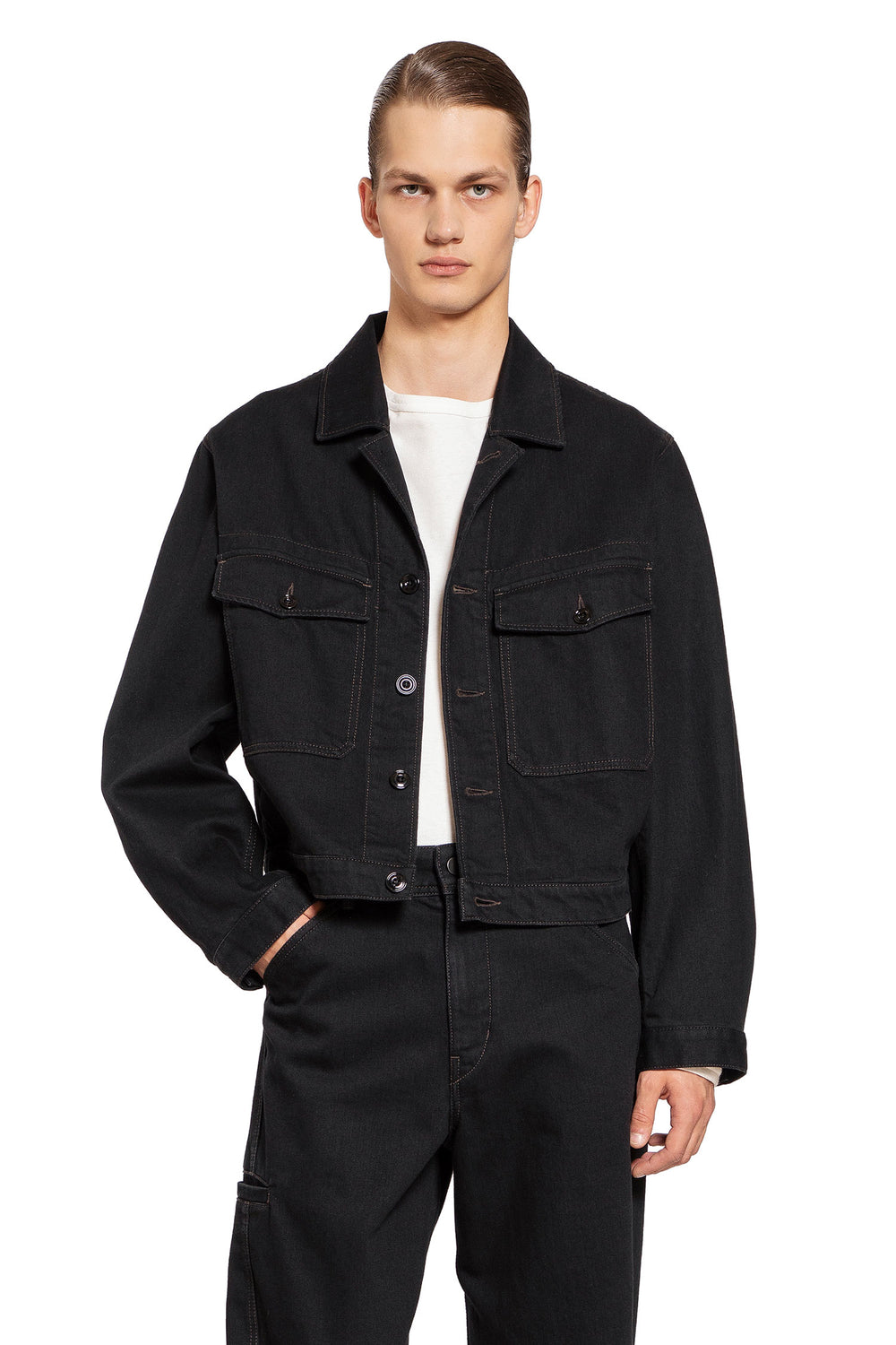 LEMAIRE MAN BLACK JACKETS