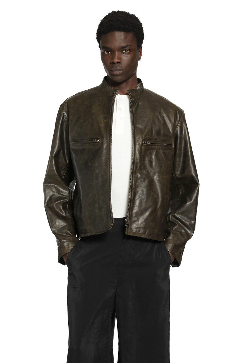 LEMAIRE Boxy Biker Jacket man