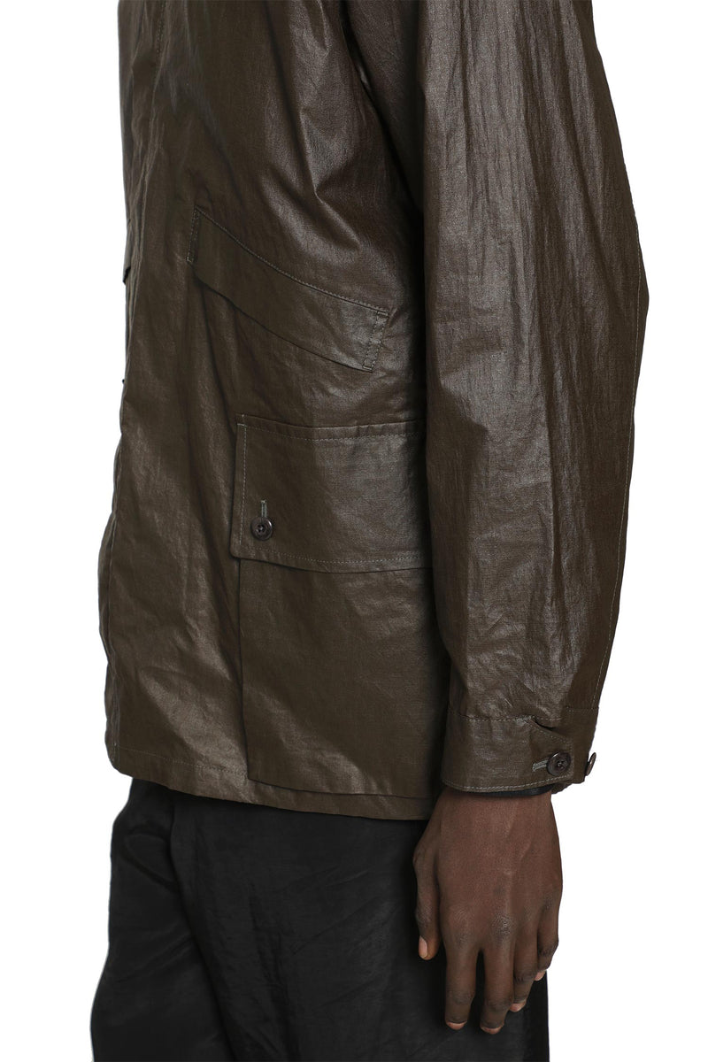 LEMAIRE Coated Technical Linen Rain Jacket man