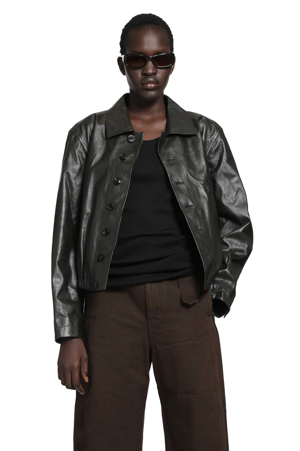 LEMAIRE Soft Leather Blouson Jacket woman