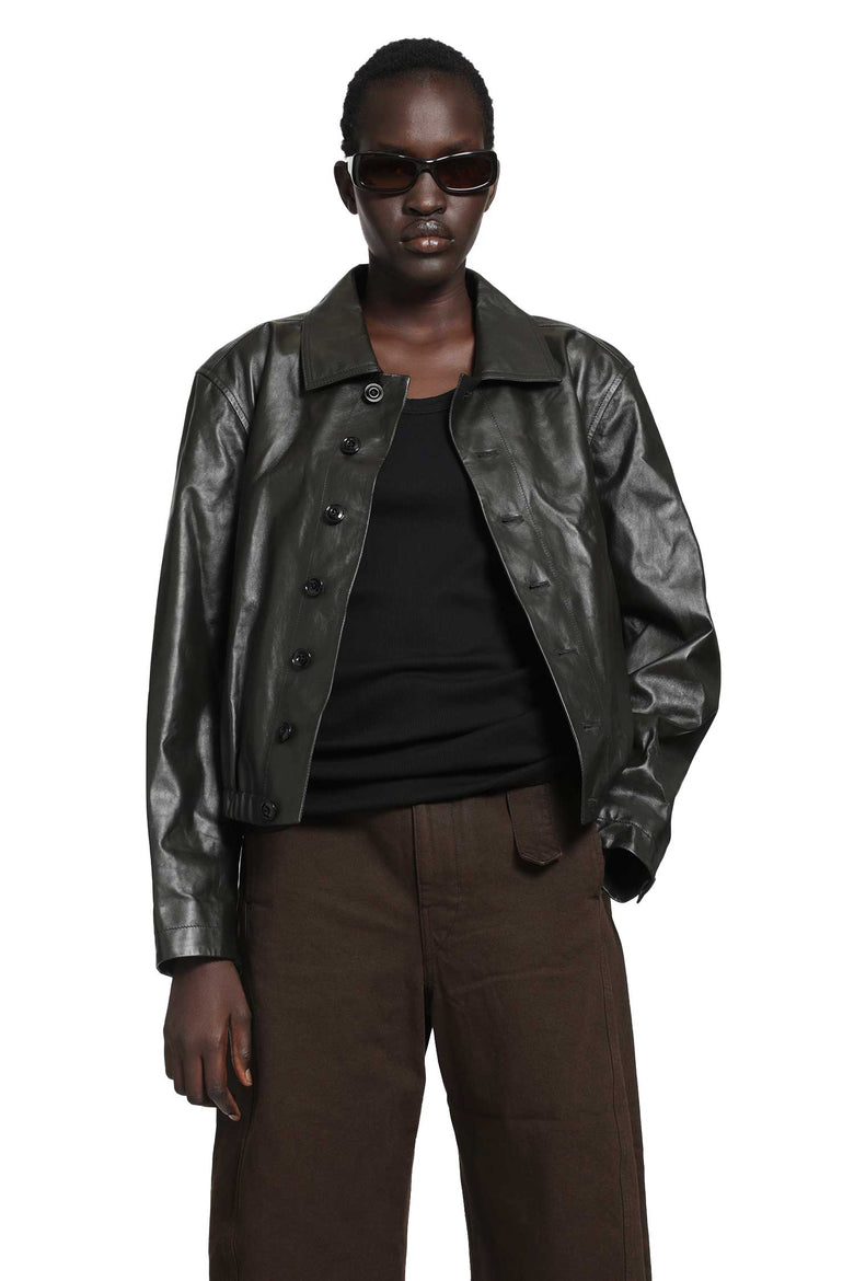 LEMAIRE Soft Leather Blouson Jacket woman