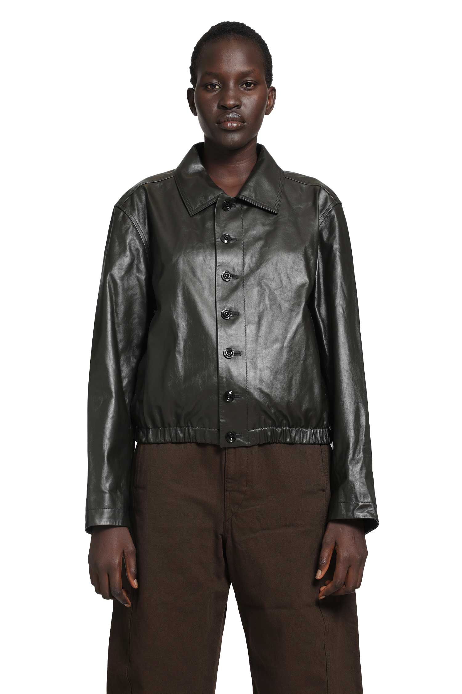 Soft Leather Blouson Jacket