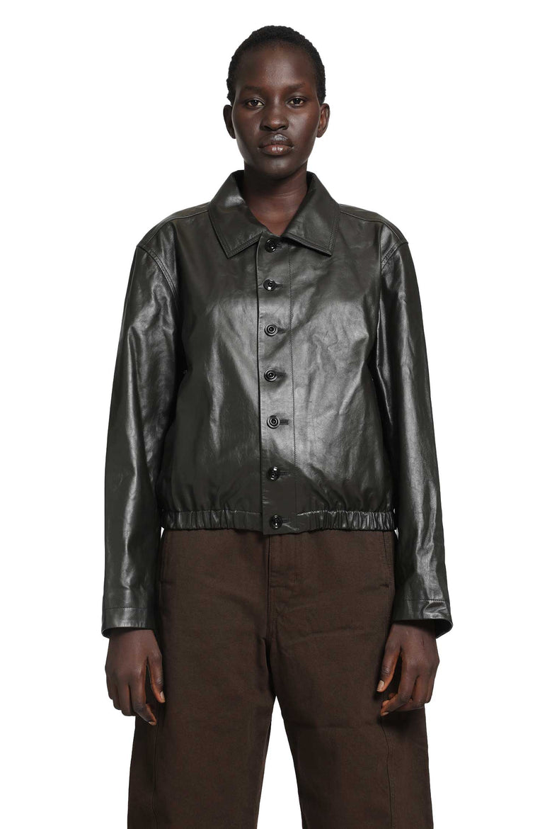 
              LEMAIRE Soft Leather Blouson Jacket woman
            