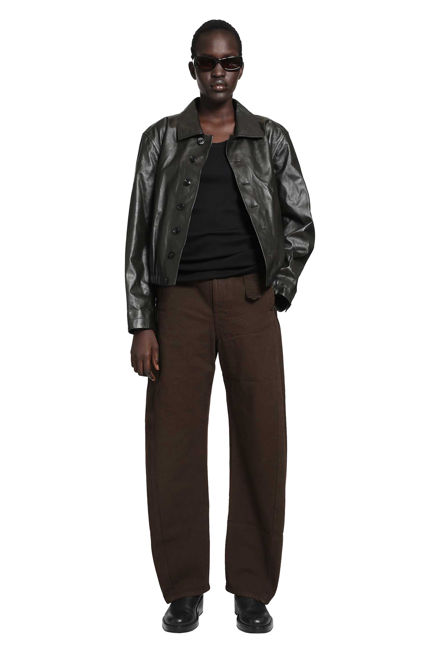 Soft Leather Blouson Jacket