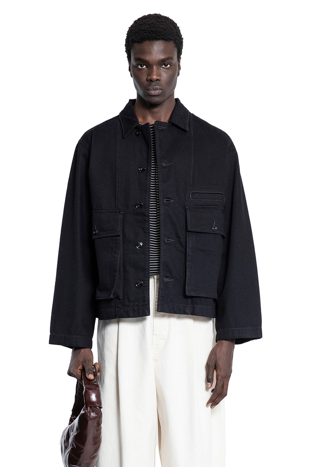 LEMAIRE MAN BLACK JACKETS