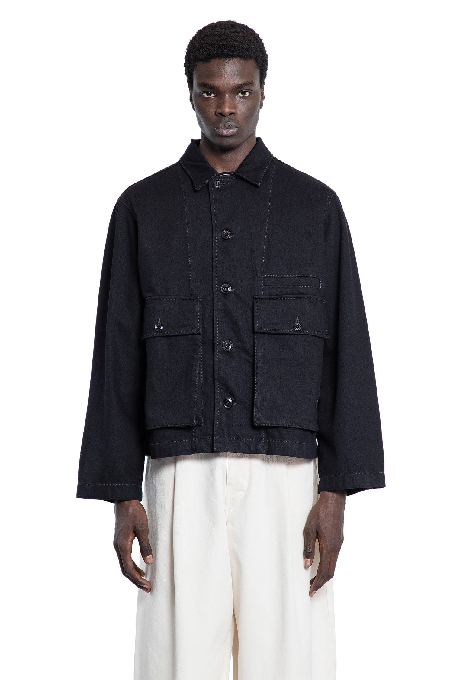 LEMAIRE MAN BLACK JACKETS