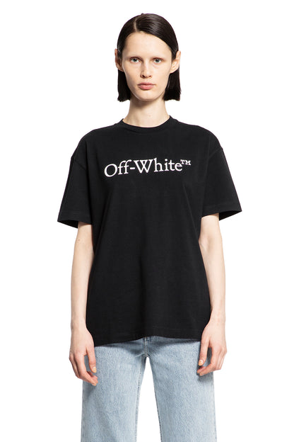 OFF-WHITE WOMAN BLACK T-SHIRTS & TANK TOPS