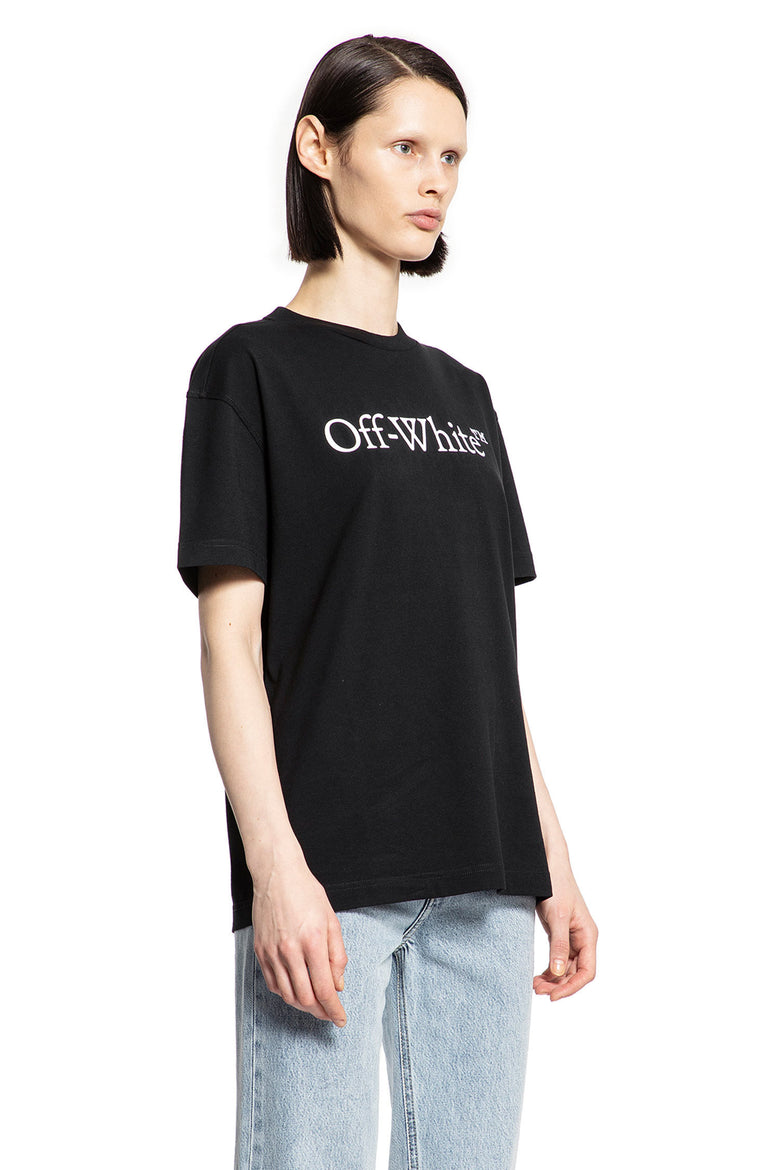 OFF-WHITE WOMAN BLACK T-SHIRTS & TANK TOPS