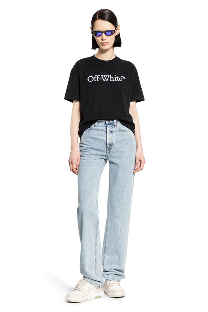 OFF-WHITE WOMAN BLACK T-SHIRTS & TANK TOPS