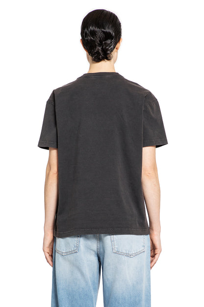 OFF-WHITE WOMAN BLACK T-SHIRTS & TANK TOPS