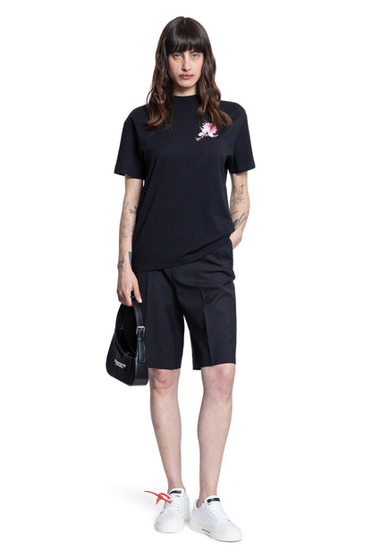 OFF-WHITE WOMAN BLACK T-SHIRTS & TANK TOPS