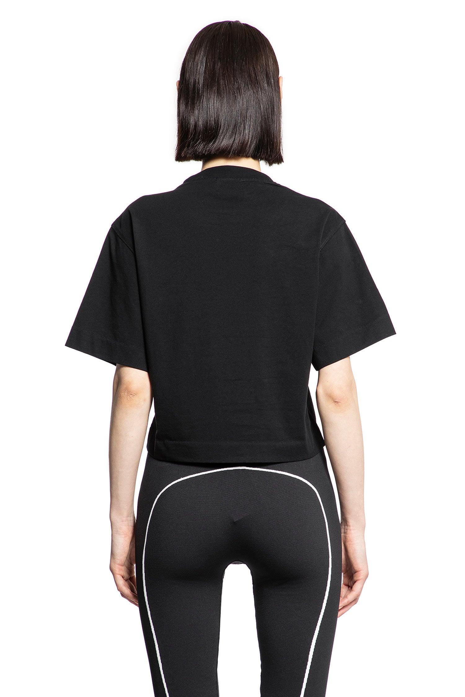 OFF-WHITE WOMAN BLACK T-SHIRTS