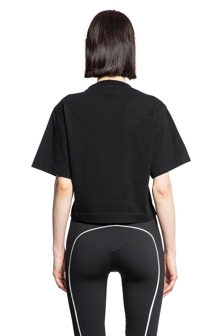 OFF-WHITE WOMAN BLACK T-SHIRTS & TANK TOPS