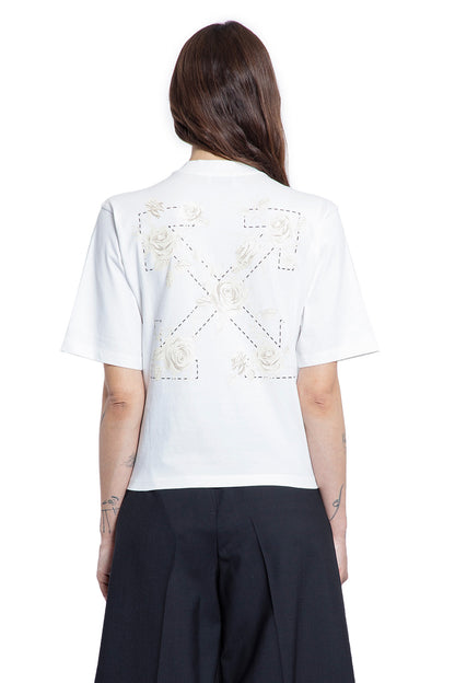 OFF-WHITE WOMAN WHITE T-SHIRTS & TANK TOPS