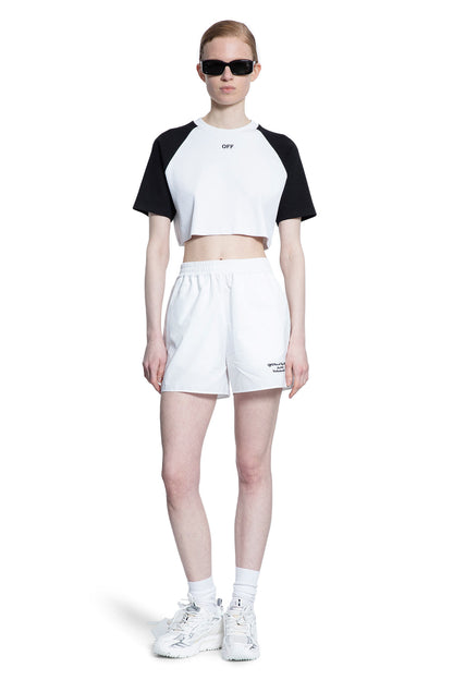 OFF-WHITE WOMAN BLACK&WHITE T-SHIRTS & TANK TOPS