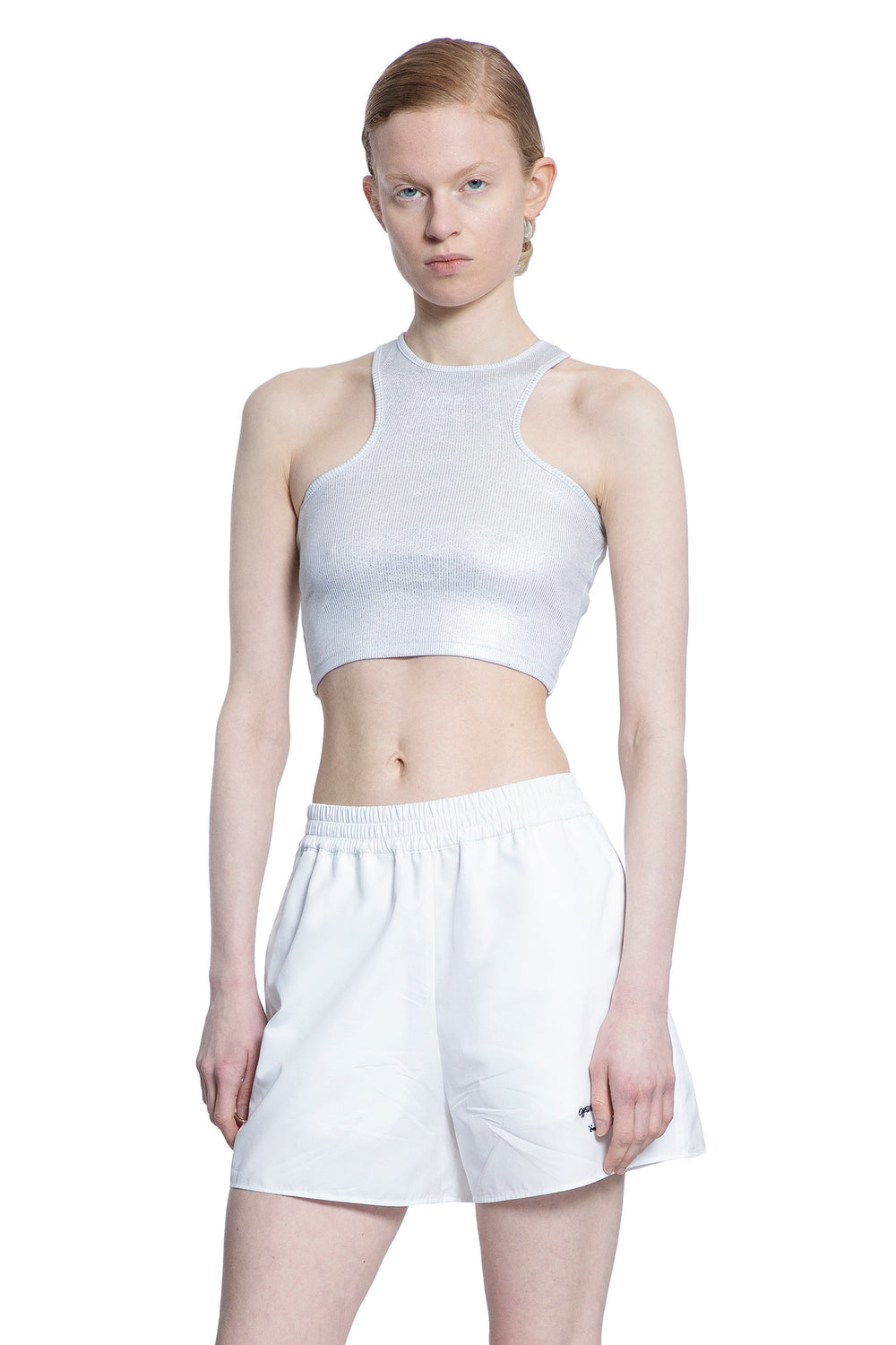 OFF-WHITE WOMAN SILVER TOPS