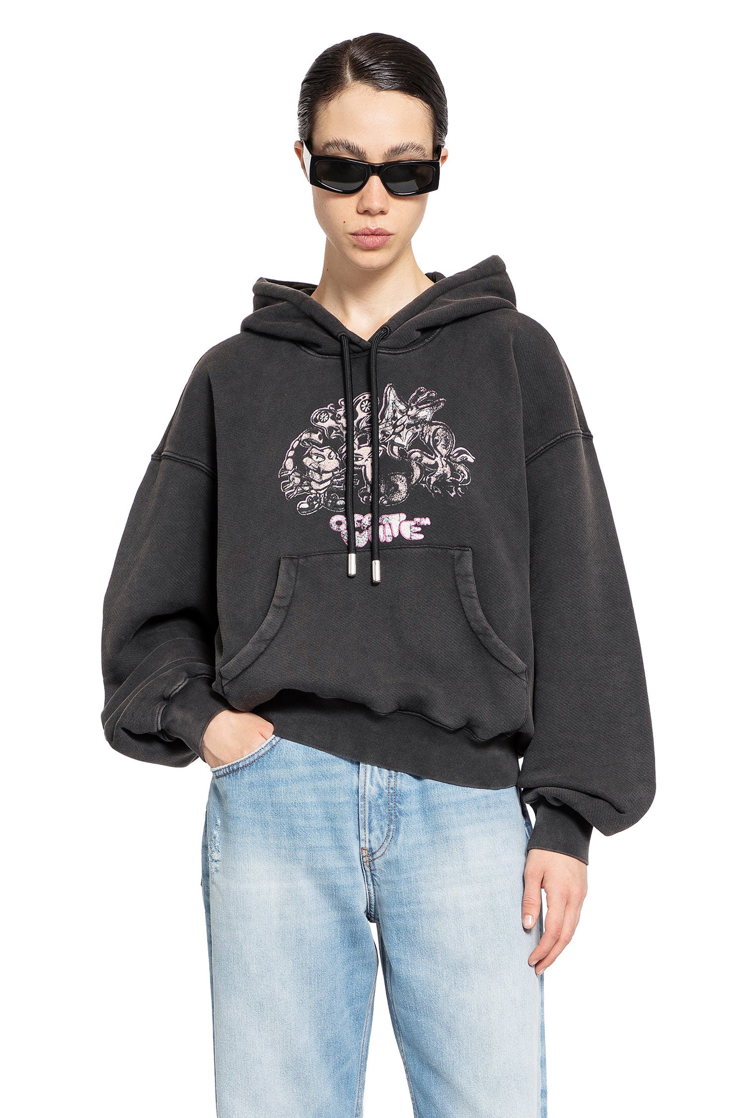 OFF-WHITE WOMAN BLACK SWEATSHIRTS