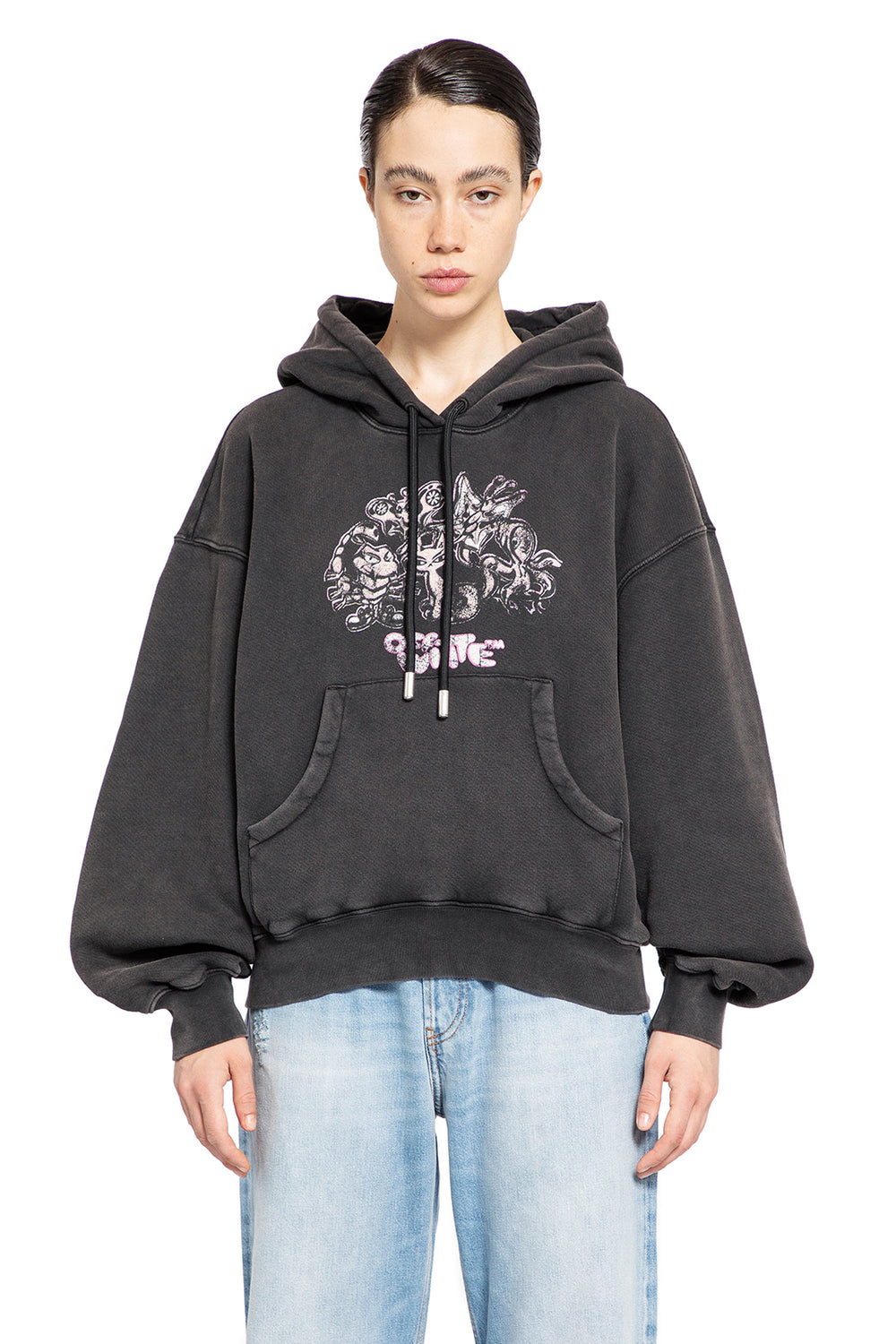 OFF-WHITE WOMAN BLACK SWEATSHIRTS