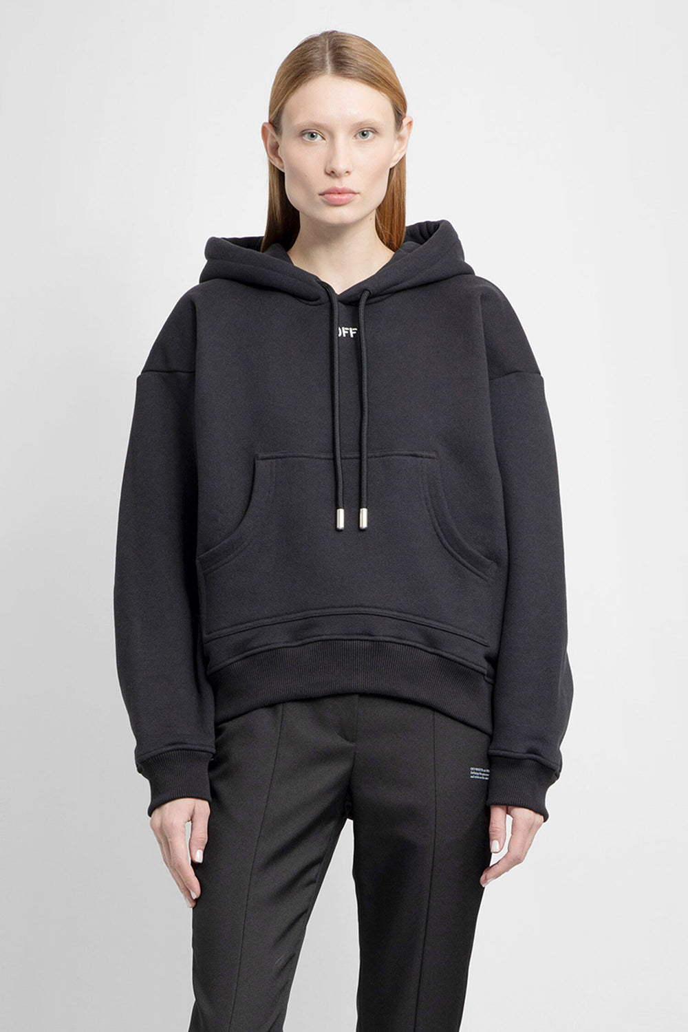 OFF-WHITE WOMAN BLACK SWEATSHIRTS