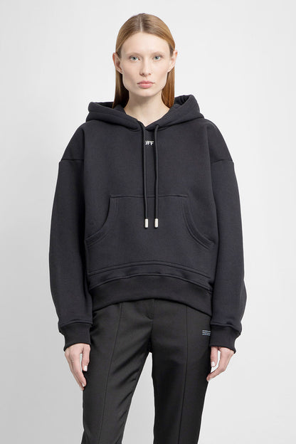 Antonioli OFF-WHITE WOMAN BLACK SWEATSHIRTS