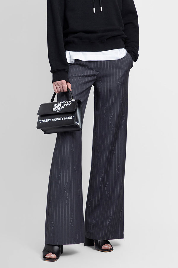 OFF-WHITE WOMAN GREY TROUSERS