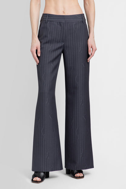OFF-WHITE WOMAN GREY TROUSERS