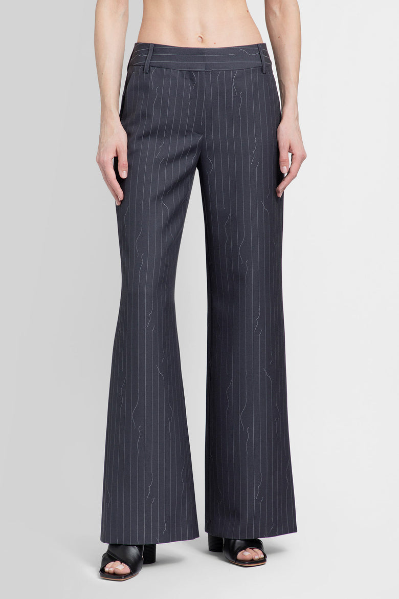 OFF-WHITE WOMAN GREY TROUSERS