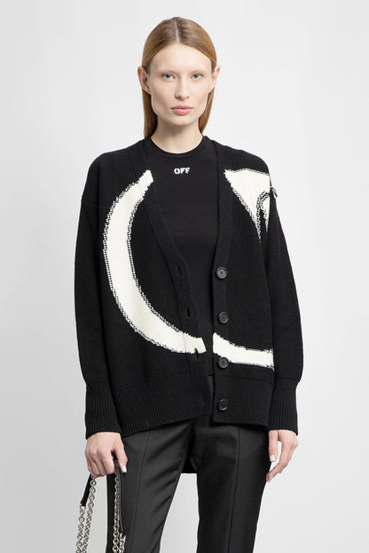 Antonioli OFF-WHITE WOMAN BLACK KNITWEAR