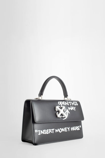 OFF-WHITE WOMAN BLACK TOP HANDLE BAGS