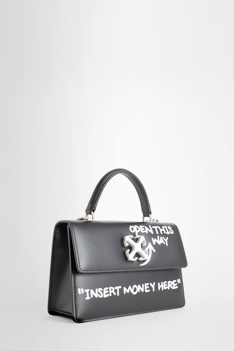 OFF-WHITE WOMAN BLACK TOP HANDLE BAGS
