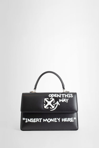 Antonioli OFF-WHITE WOMAN BLACK TOP HANDLE BAGS