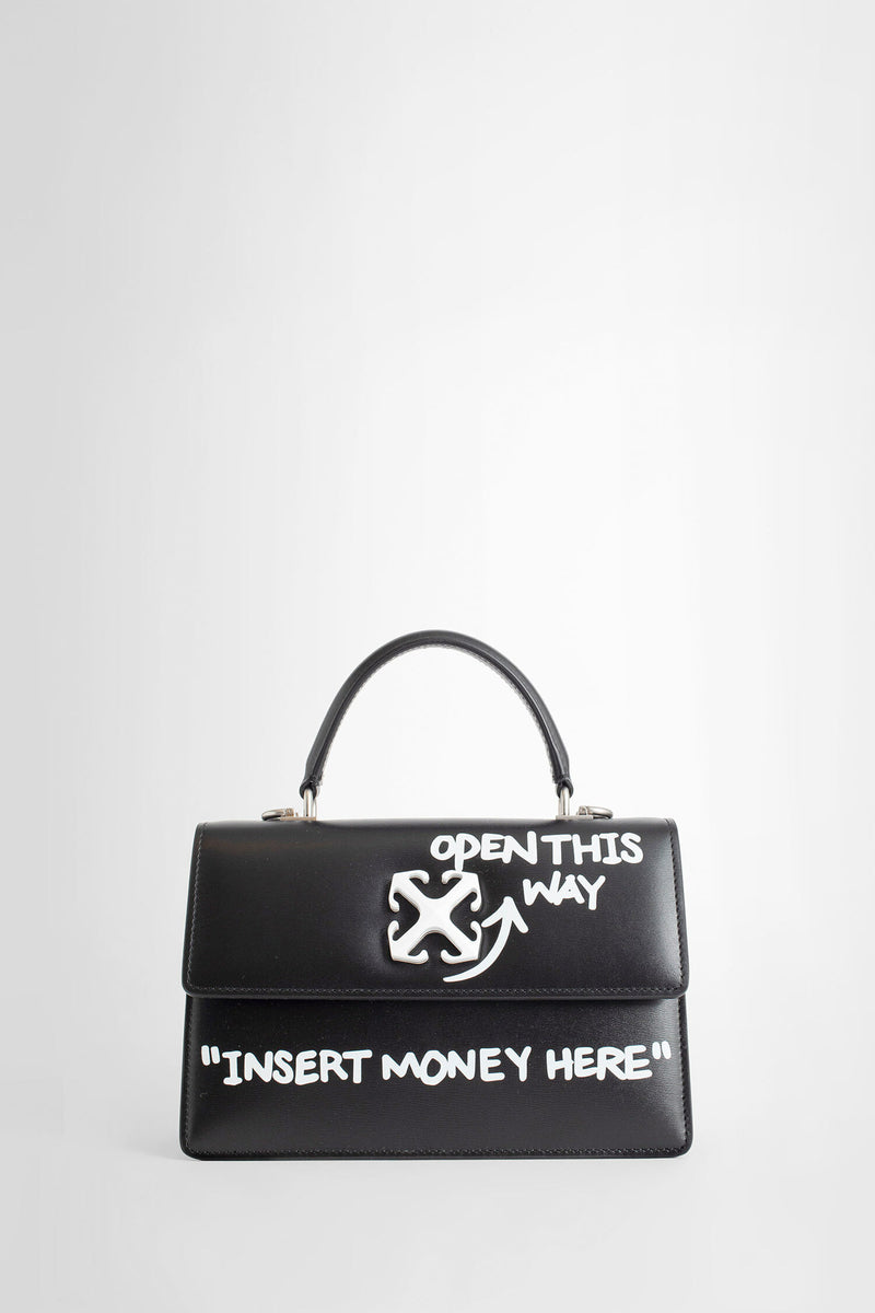 OFF-WHITE WOMAN BLACK TOP HANDLE BAGS