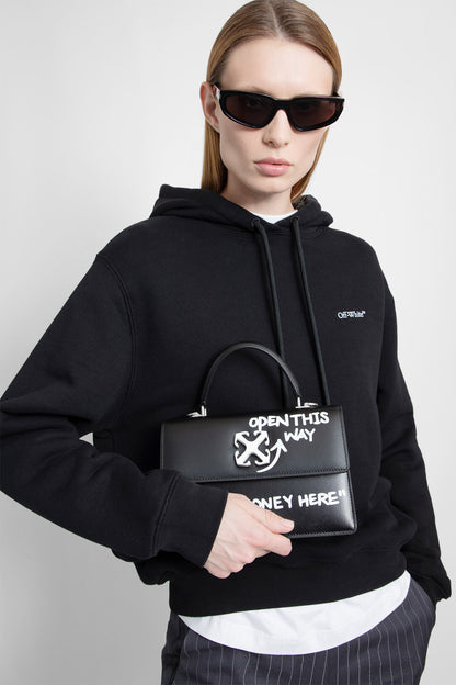 OFF-WHITE WOMAN BLACK TOP HANDLE BAGS