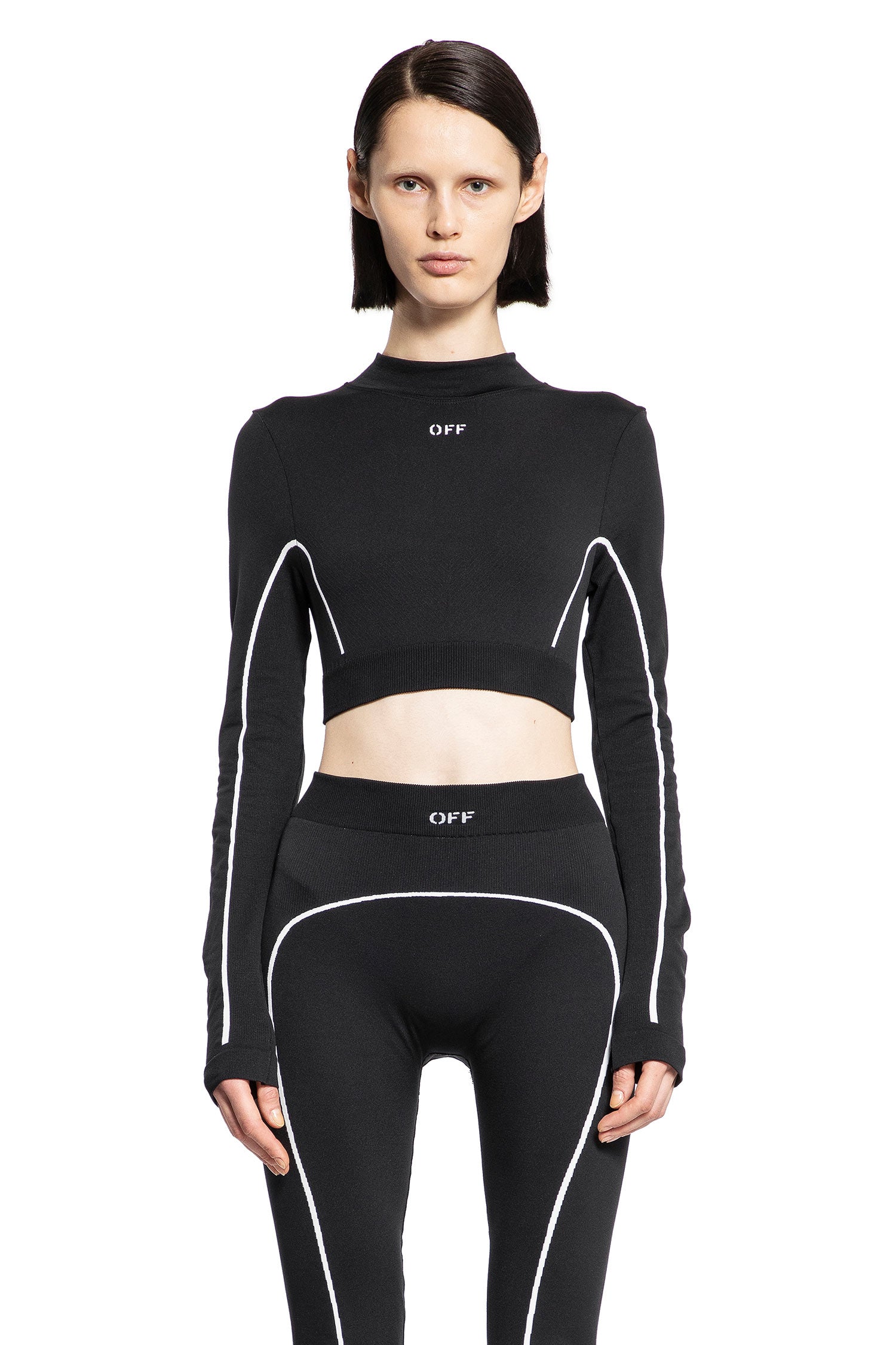 OFF-WHITE WOMAN BLACK&WHITE TOPS