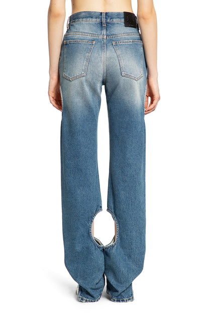 OFF-WHITE WOMAN BLUE JEANS