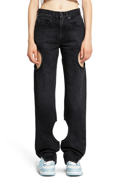 Antonioli OFF-WHITE WOMAN BLACK JEANS