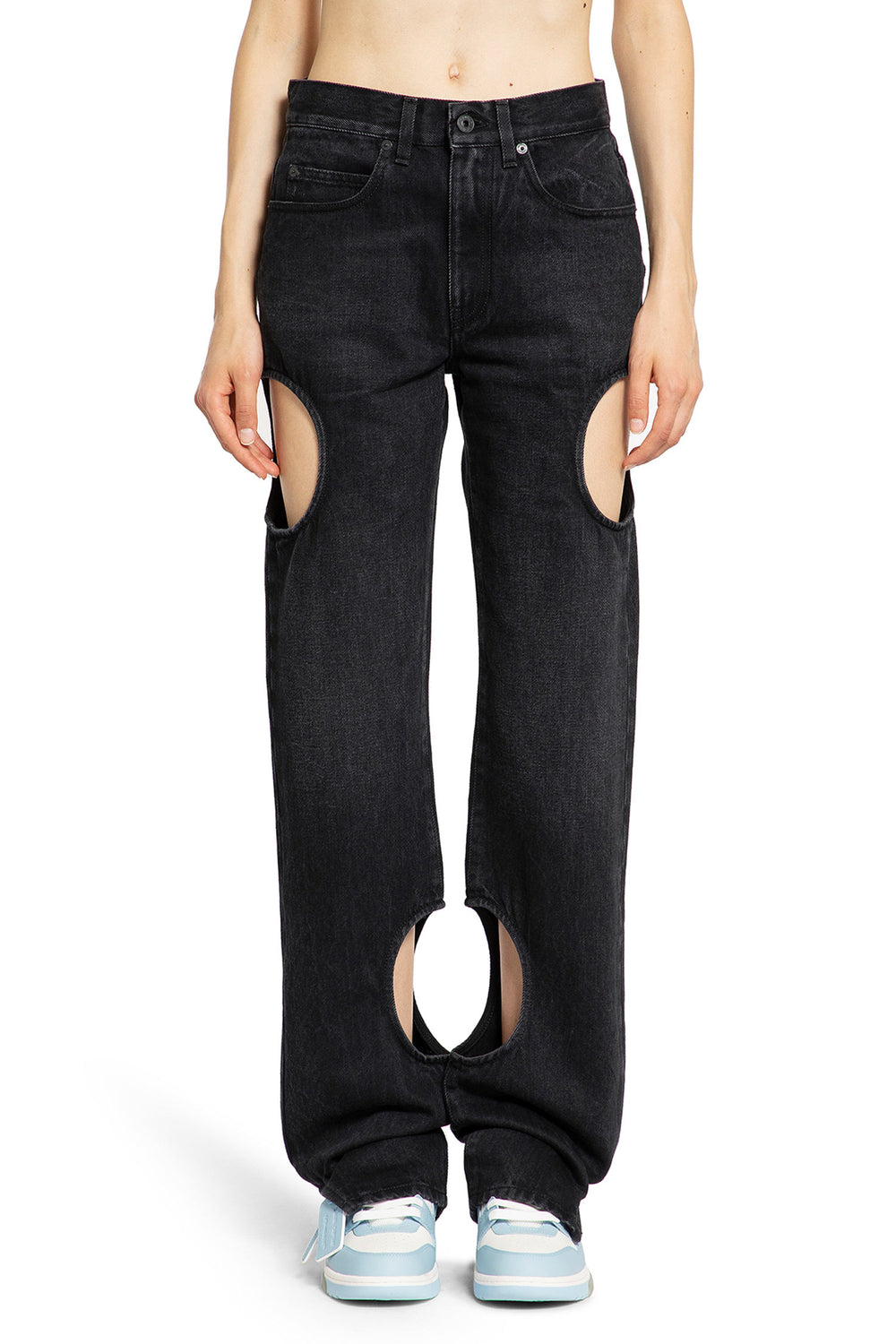 OFF-WHITE WOMAN BLACK JEANS