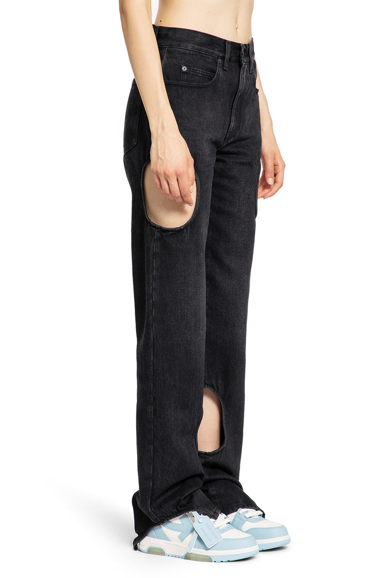 OFF-WHITE WOMAN BLACK JEANS