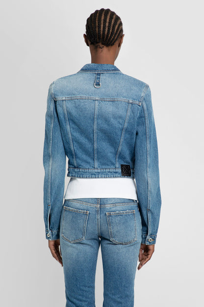 OFF-WHITE WOMAN BLUE JACKETS