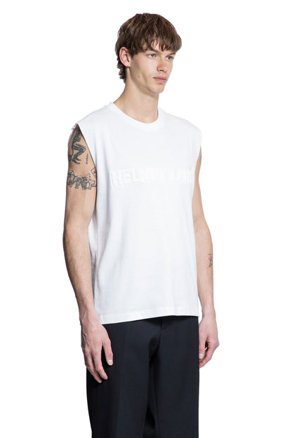 HELMUT LANG MAN WHITE T-SHIRTS & TANK TOPS