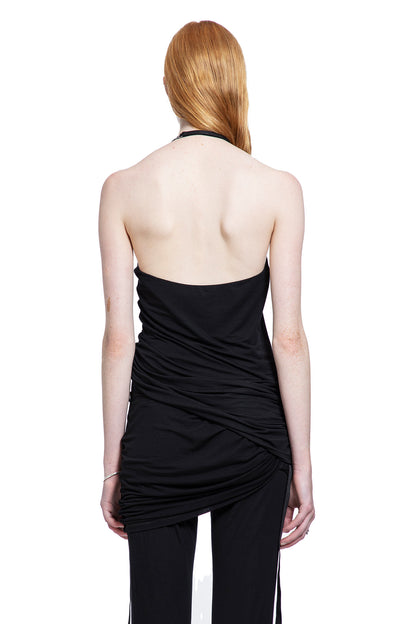 HELMUT LANG WOMAN BLACK T-SHIRTS & TANK TOPS