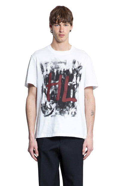 HELMUT LANG MAN WHITE T-SHIRTS & TANK TOPS