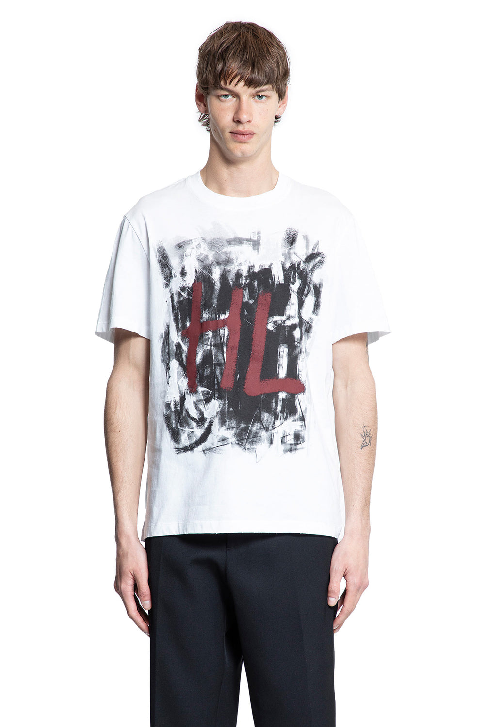 HELMUT LANG MAN WHITE T-SHIRTS & TANK TOPS