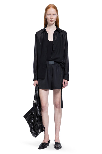 HELMUT LANG WOMAN BLACK SHORTS